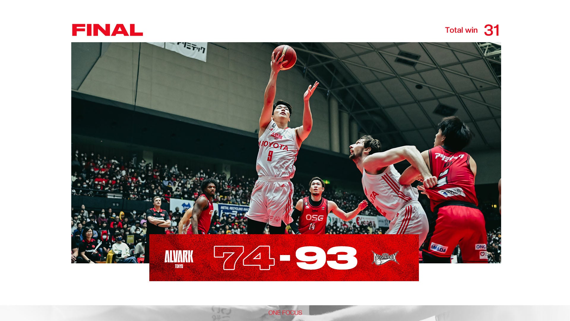 第23節 2/10(土)三遠ネオフェニックス戦 レポート | アルバルク東京